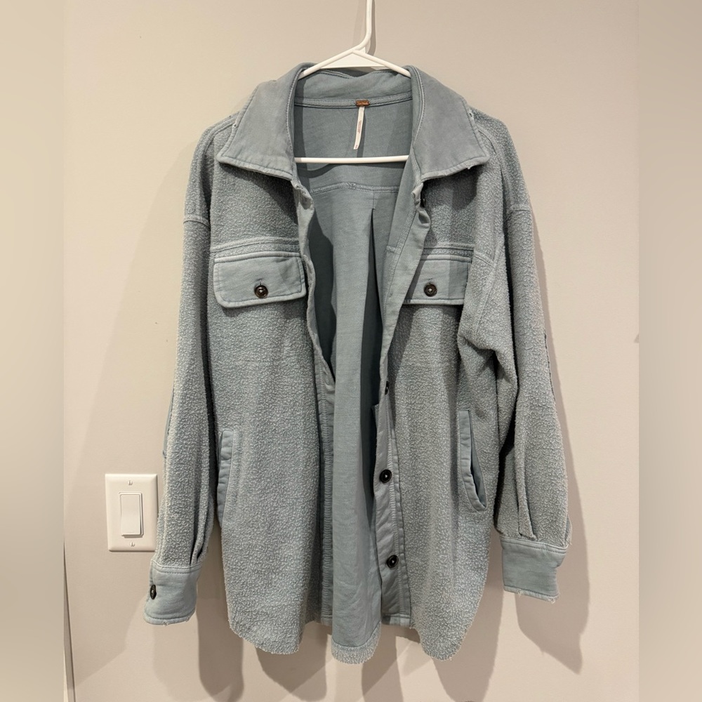 Free People Button Down Shacket - image 2